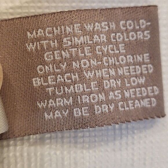 Chico's Size 1 / Medium Multi-Color Paisley Blouse Raglan Sleeves Banded Waist - Picture 13 of 13